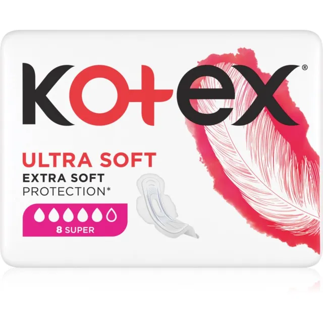Kotex Ultra Soft Super Hügieenisidemed 8 tk