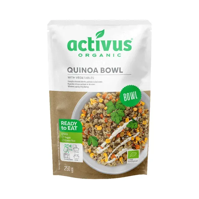 Kinoa roog köögiviljadega, ökoloogiline, ACTIVUS, 250 g