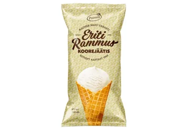 Koorejäätis ERITI RAMMUS vanilli, 100g
