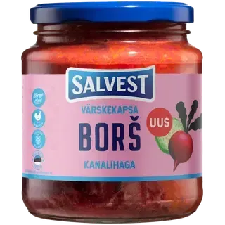 Värskekapsaborš kanalihaga, SALVEST,530 g