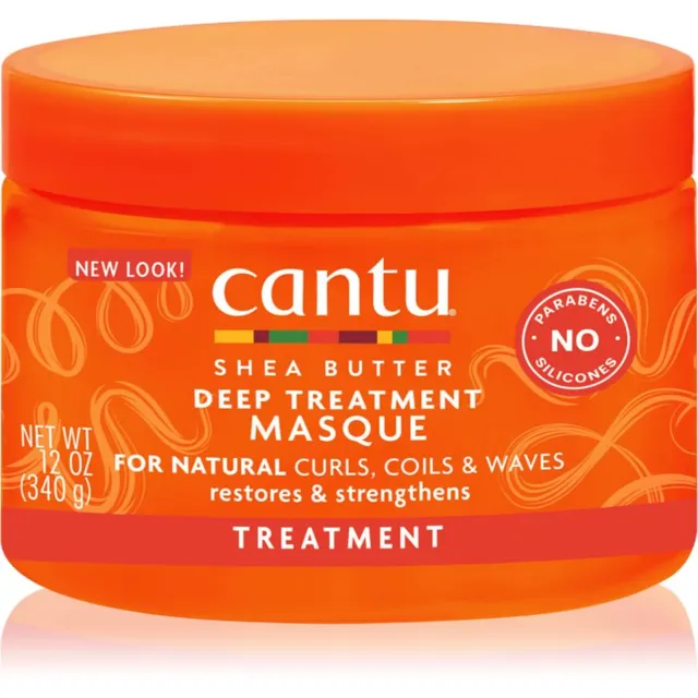 CANTU Shea Butter Deep Treatment Mask Sügavtaastav mask lainelistele ja lokkis juustele 340 g