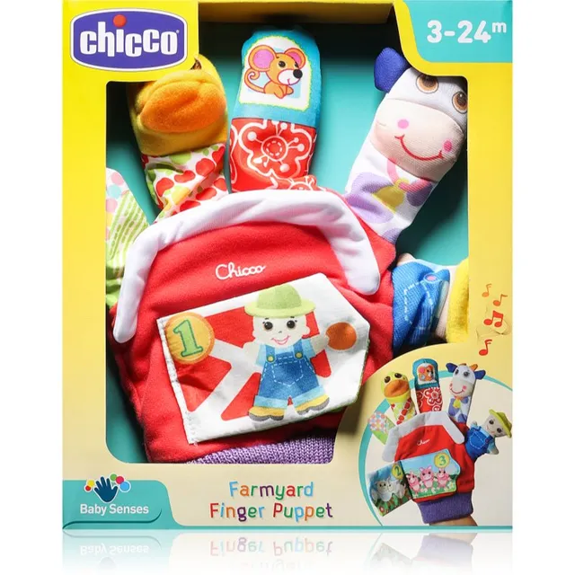 Chicco Finger Puppet 3m+ Pehme mänguasi 20 x 24 x 4 cm 1 tk