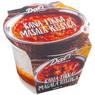 Dals Kitchen Kana Tikka Masala Riisiga 300 G