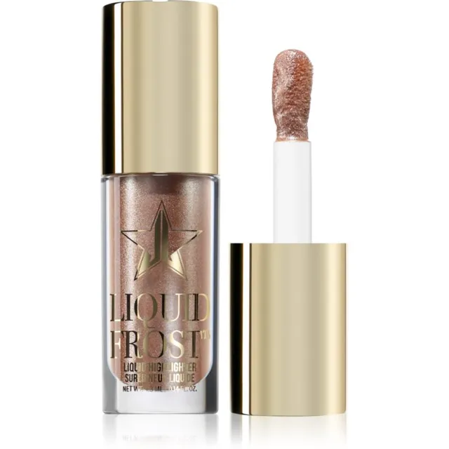 Jeffree Star Cosmetics Liquid Frost Highlighter Vedel esiletõstja aplikaatoriga varjund Exotic Gold 4.3 ml