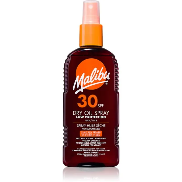 Malibu Dry Oil Spray Päikeseõli SPF 30 200 ml