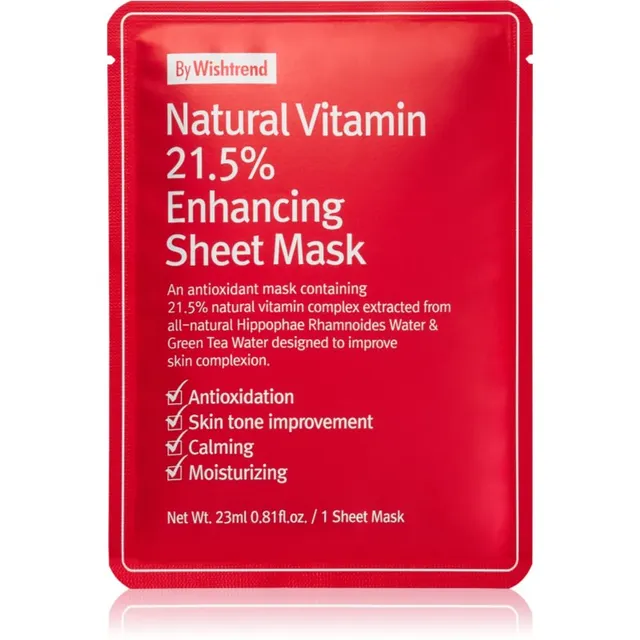 By Wishtrend Natural Vitamin Tugevdav lehtmask 23 ml