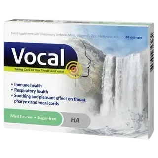 Vocal Mint imemistabletid hüaluroonhappega 24 tk