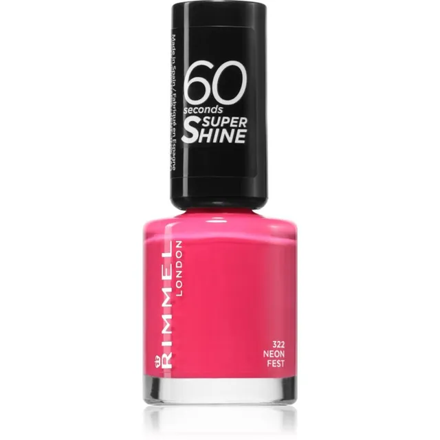 Rimmel 60 Seconds By Rita Ora Küünelakk varjund 322 Neon Fest 8 ml
