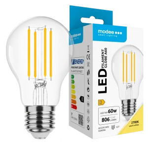 LED lamp E27 A60 7W 806lm 2700K Fil.Mode