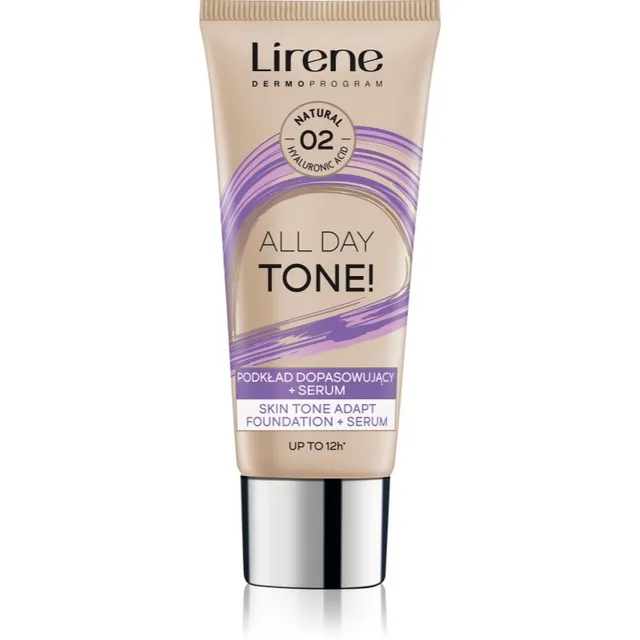 Lirene ALL DAY TONE! Niisutav jumestuskreem nahale sära andmiseks varjund 02 Natural 30 ml