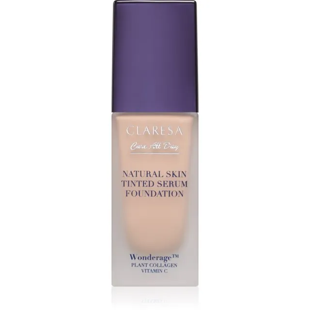 Claresa Care All Day Natural Skin Tinted Serum Foundation Kerge tooniv vedelik loomuliku ilme andmiseks varjund 1C Light Cool 32 ml