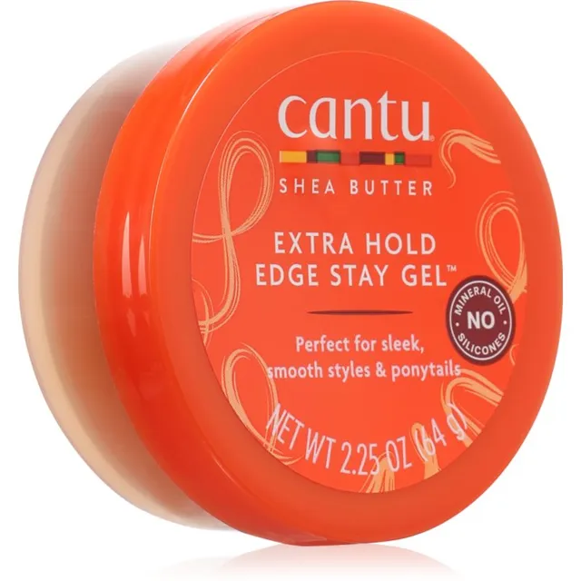 CANTU Shea Butter Extra Hold Edge Fikseeriv geel lainelistele ja lokkis juustele sheavõiga 67 ml