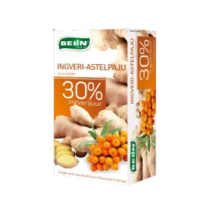 Puuviljatee Ingveri-astelpaju 20*2g, BELIN, 40g