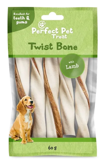 Perfect Pet Twist Bone koera närimispulk, lammas, 5 tk, 60 g