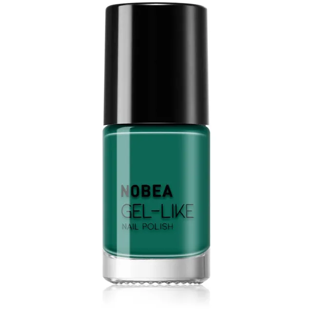 NOBEA Day-to-Day Gel-like Nail Polish Geeliefektiga küünelakk varjund #N65 Emerald green 6 ml