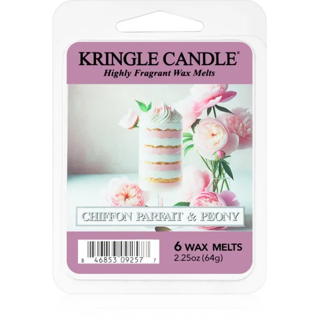 Kringle Candle Chiffon Parfait & Peony sulatusvaha 64 g