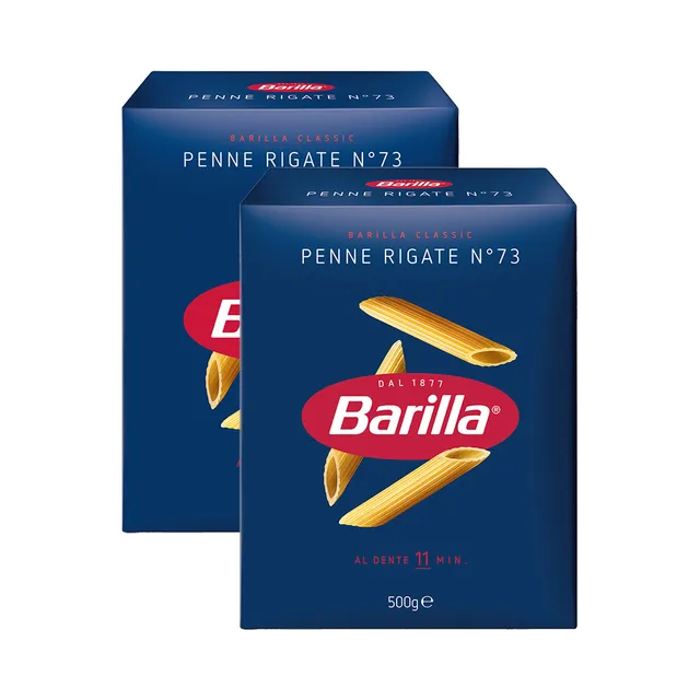 HULGI Penne Rigate torukesed 2tk, BARILLA, 2 x 500g