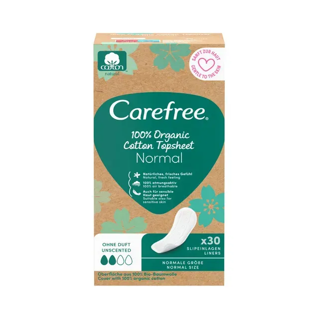 Pesukaitse Organic Normal, CAREFREE, 30 tk