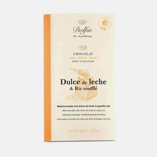 Piimašokolaad dulce de leche ja krõbeda riisiga 70g