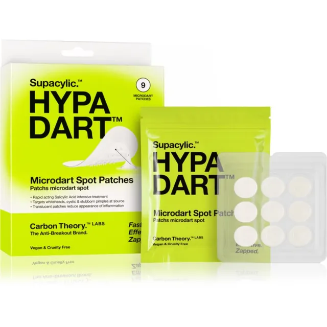 Carbon Theory Hypa Dart Microdart Spot Patches Plaastrid probleemsele nahale akne hoolduseks 9 tk