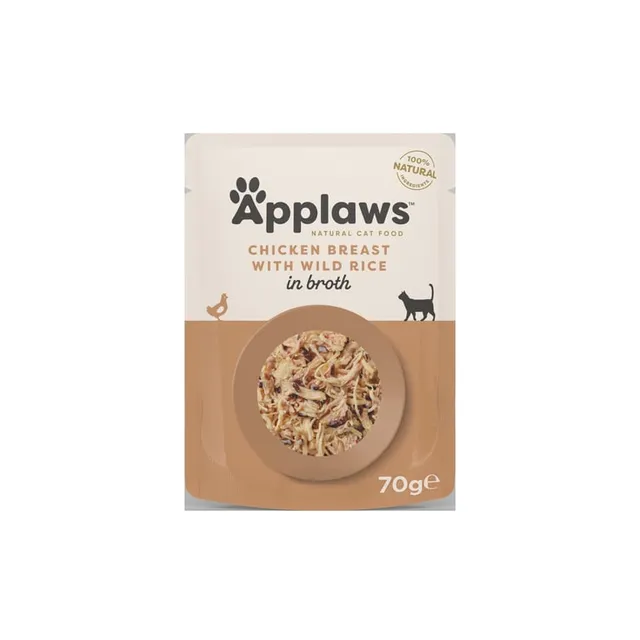 Applaws kassi einekotike, kana/metsik riis, 70 g