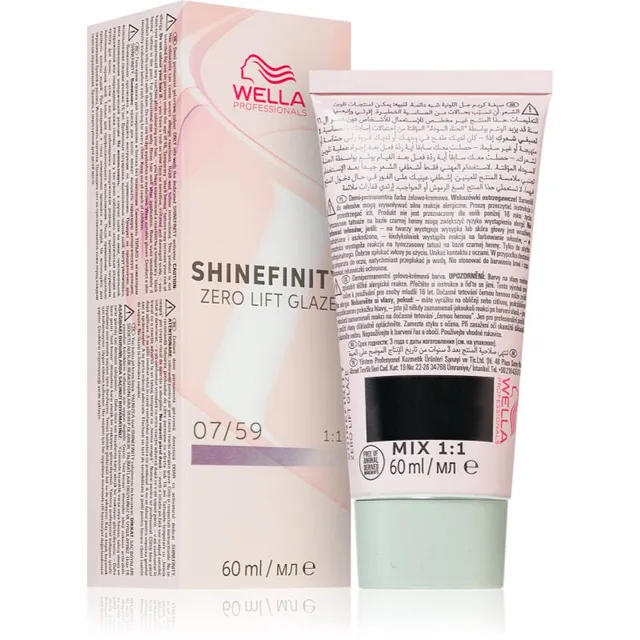 Wella Professionals Shinefinity Zero Lift Glaze poolpüsivärv (demi-permanent) varjund 07/59 - Strawberry Wine 60 ml