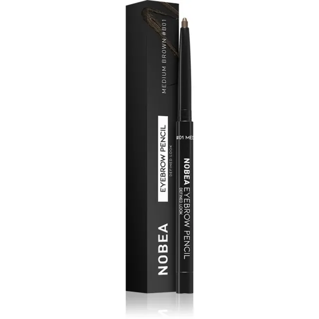 NOBEA Day-to-Day Eyebrow Pencil Automaatne kulmupliiats 01 Medium brown 0,3 g