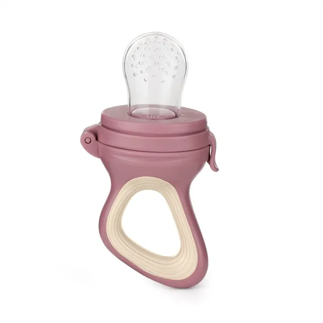 Petite&Mars Silicone Food Feeder 6m+ närimislelu toitmiseks Rose&Sand 1 tk