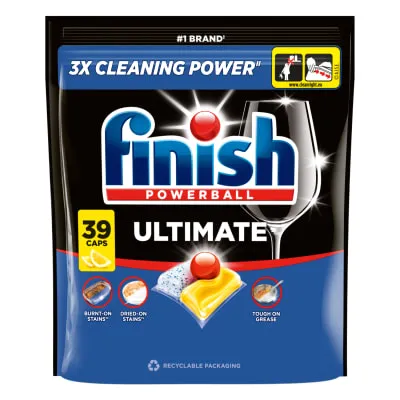 Nõudepes. tabletid Finish Ultimate Lemon 39tk