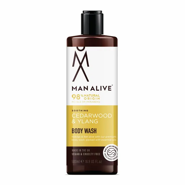 Man Alive Body Wash Cedarwood & Ylang