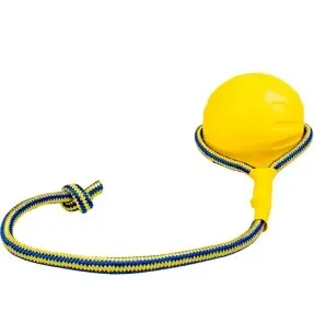 Koera pall nööriga, suuhooldus ja vastupidav treeningpall koos, Supa'Foam Ball (Duvoplus)