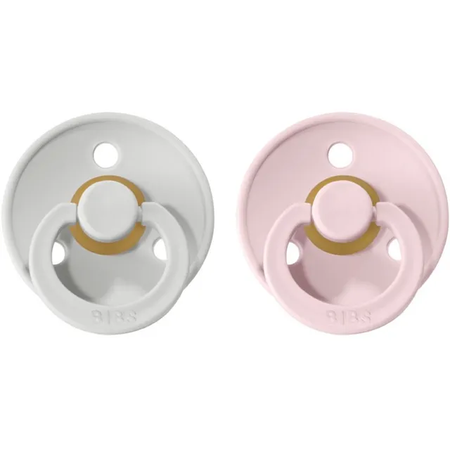 BIBS Colour Natural Rubber Size 2: 6+ months lutt Haze / Blossom 2 tk