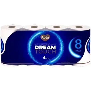 Tualettpaber Ruta Dream Touch 4-kih 8 rulli