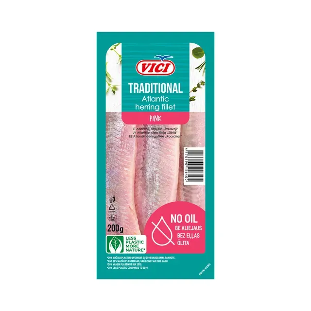 Atlandi heeringafilee roosakas, õlita, VICI, 200g