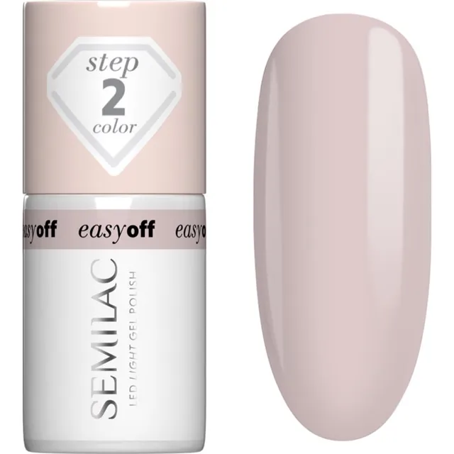 Semilac Easy Off Step 2 Geelküünelakk UV / LED lambiga kasutamiseks varjund Almond Milk 7 ml