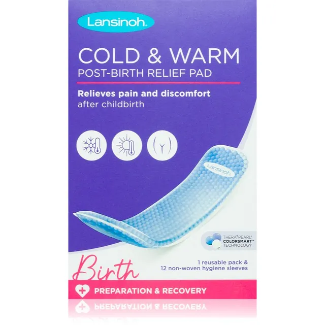 Lansinoh Cold & Warm Post-birth Relief Pad korduvkasutatav sünnitusjärgne side 1 tk