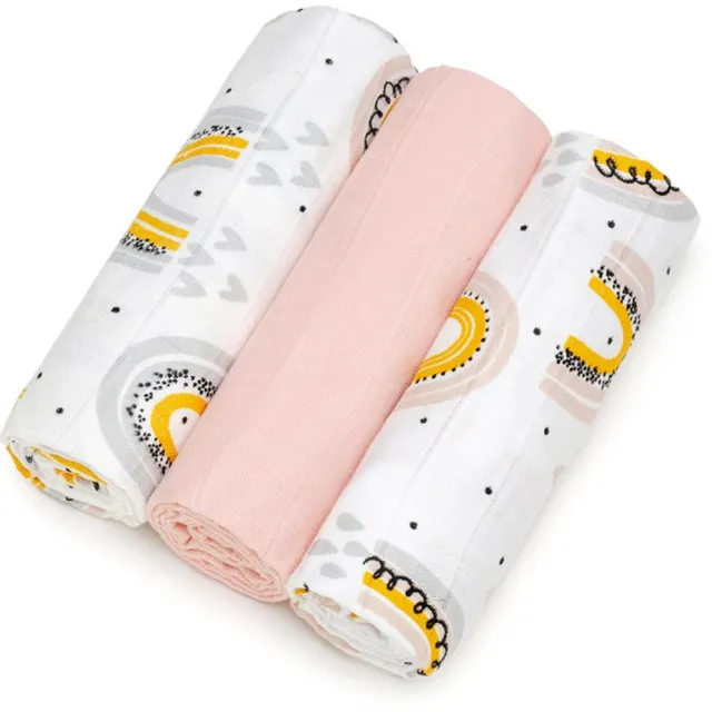 T-TOMI TETRA Cloth Diapers HIGH QUALITY riidest mähkmed Rainbow 70x70 cm 3 tk