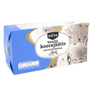 Hüva Van.maits.koorejäätis shok.1L/480g