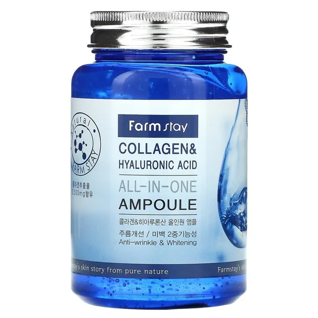 FARM STAY Collagen & Hyaluronic Acid All-In-One Ampoule 250ml