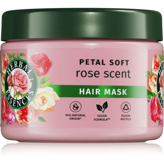 Herbal Essences Rose Scent Petal Soft Toitev mask kuivadele juustele 300 ml