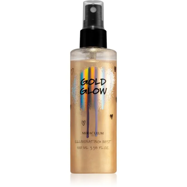 Miraculum Girls Collection Gold Glow Kirgastav udu näole ja kehale sädelusega 100 ml