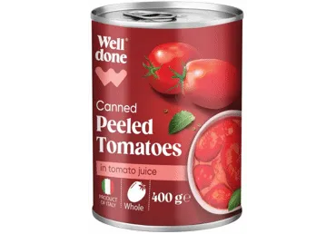 Kons.kooritud tomatid WELL DONE 400g