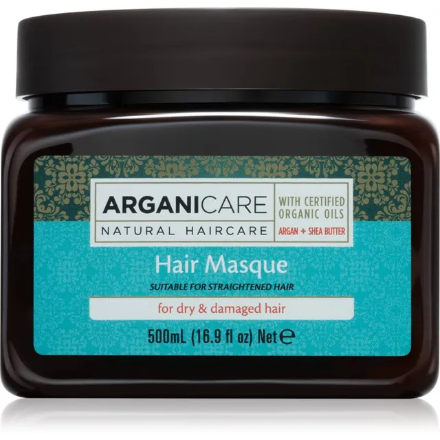 Arganicare Argan Oil & Shea Butter Hair Masque Niisutav ja toitev mask kuivadeleja kahjustatud juustele 500 ml