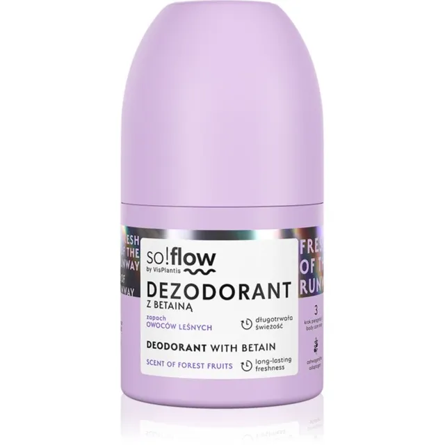 so!flow Deodorant Rulldeodorant naistele Betain Scent Of Forest Fruits 50 ml