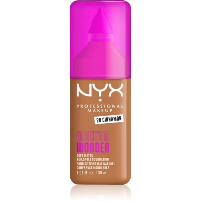 NYX Professional Makeup Make ‘Em Wonder Kerge matistav jumestuskreem varjund 28 Cinnamon 30 ml
