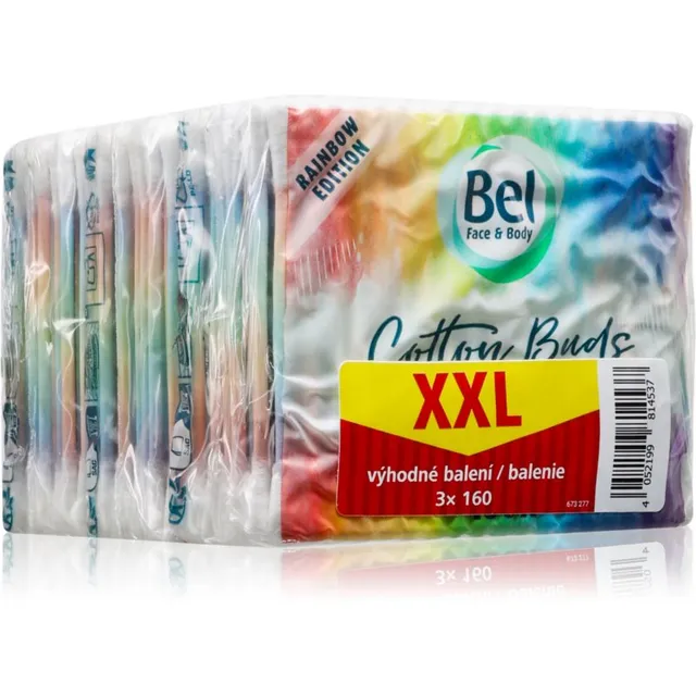 Bel Face & Body Rainbow vatitikud säästupakk 3x160 tk