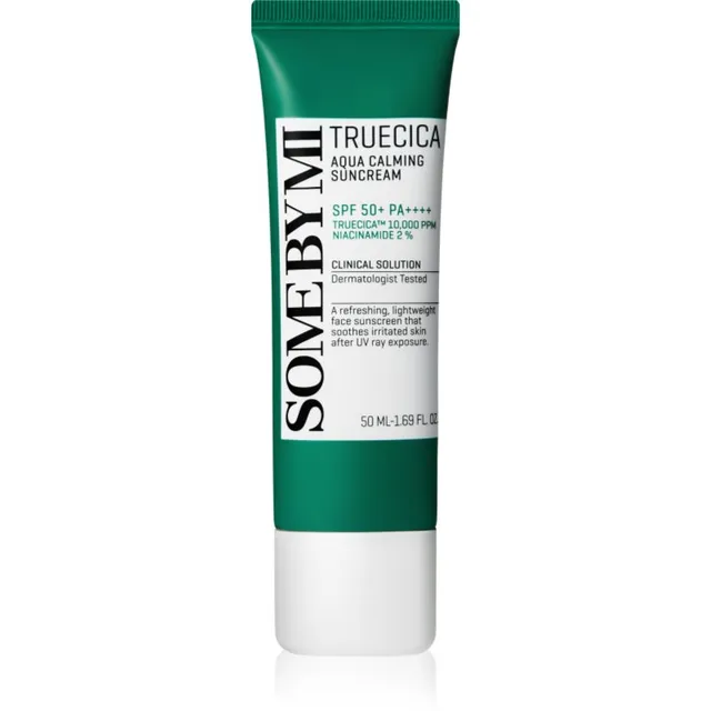 Some By Mi Truecica Aqua Calming Suncream Rahustav ja kaitsev emulsioon SPF 50+ 50 ml
