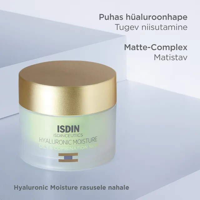 ISDIN NÄOKREEM HÜALUROONHAPPEGA RASUSELE NAHALE 50G TÄITEPAKEND