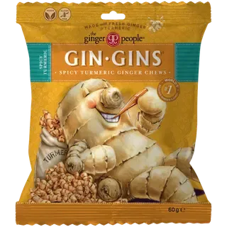 GinGins Kurkum-Ingveri närimiskommid 60g