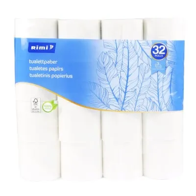 Tualettpaber Rimi 32 rulli, 3 kihiline, 140l